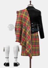Custom Made Buchnan Weathered Tartan Prince Charlie Kilt Outfit
