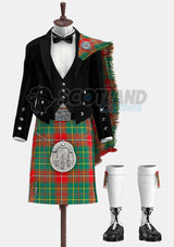 Custom Made Burnett Ancient Tartan Prince Charlie Kilt Outfit