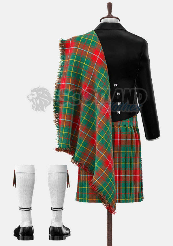 Custom Made Burnett Ancient Tartan Prince Charlie Kilt Outfit