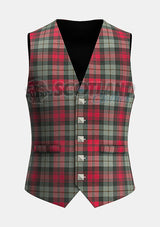 Custom Made Maclachlan weathered tartan Waistcoat