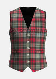 Custom Made Maclachlan weathered tartan Waistcoat