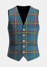 Custom Made Maclain of lochbuie hunting ancient tartan Waistcoat