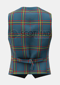 Custom Made Maclain of lochbuie hunting ancient tartan Waistcoat