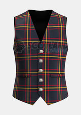 Custom Made Maclain of lochbuie hunting tartan Waistcoat