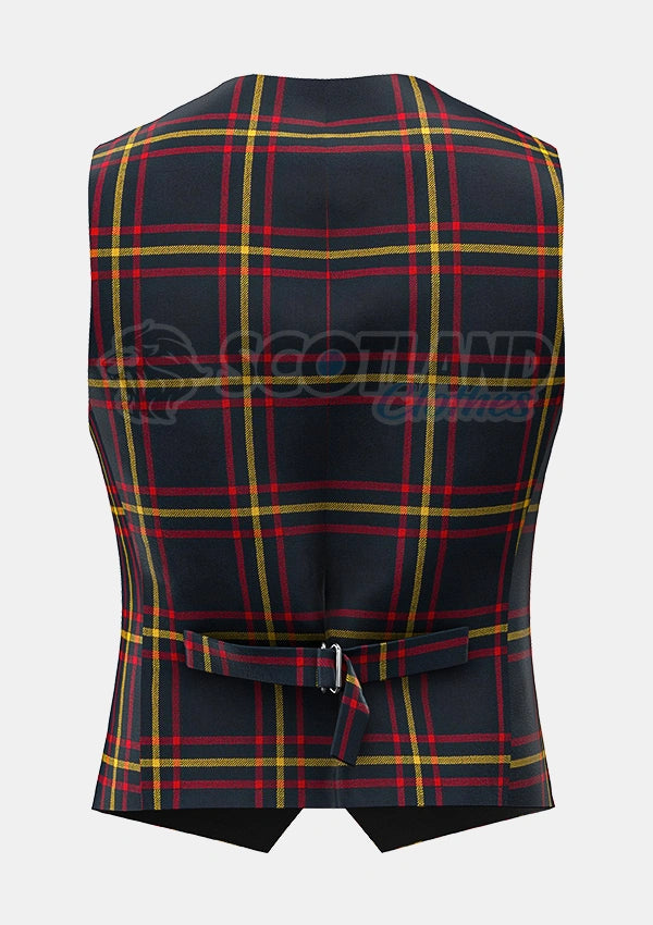 Custom Made Maclain of lochbuie hunting tartan Waistcoat