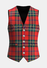 Custom Made Maclean of duart ancient tartan Waistcoat