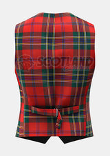 Custom Made Maclean of duart ancient tartan Waistcoat