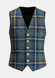 Custom Made US-Marine Corp Tartan Waistcoat