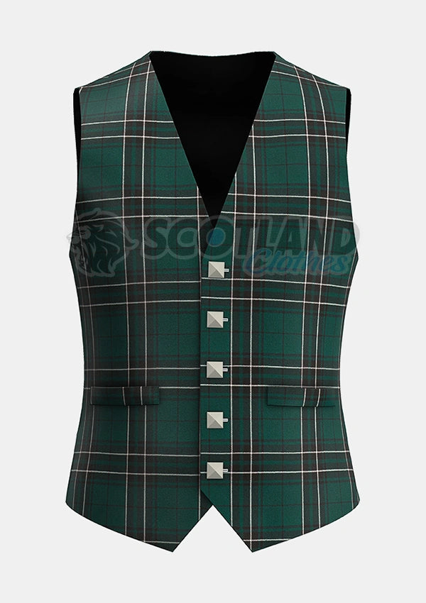 Custommade Maclean Hunting Modern Tartan Waistcoat