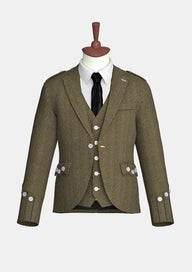 Dark_Olive_Green_Tweed_Argyle_Jacket_front_image
