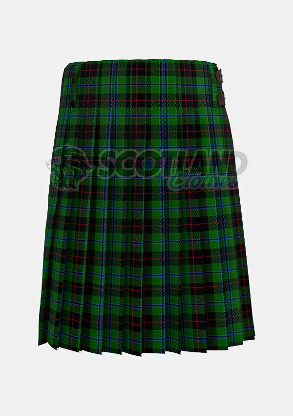 Douglas, Black Tartan Kilt Back