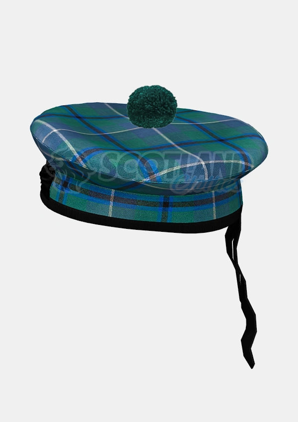 Douglas Tartan Balmoral Hat Front Side