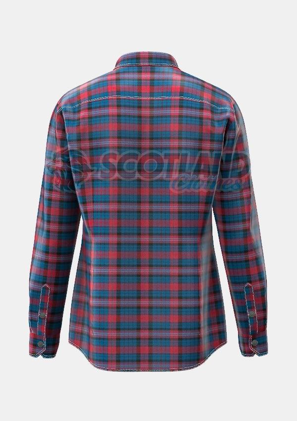 Evans Tartan Shirt Back