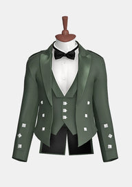 Forest_Green_Prince_Charlie_Kilt_Jacket_with_Satin_Lapels_front_image