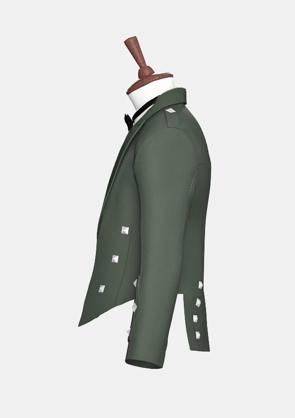 Forest_Green_Prince_Charlie_Kilt_Jacket_with_Satin_Lapels_left_image