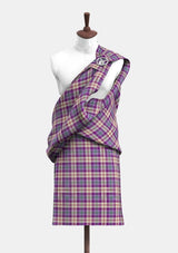 Gigha Lilac Tartan  Great Kilt Front
