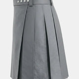 Grey Leather Kilt