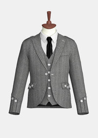 Grey_Tweed_Argyle_Kilt_Jacket_front_image