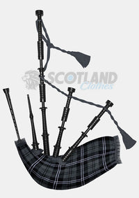 Hamilton Grey Tartan Bagpipe