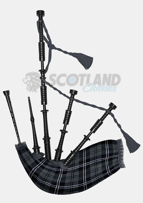 Hamilton Grey Tartan Bagpipe
