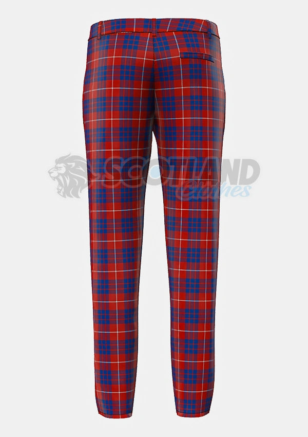 Hamilton Tartan Trouser Back