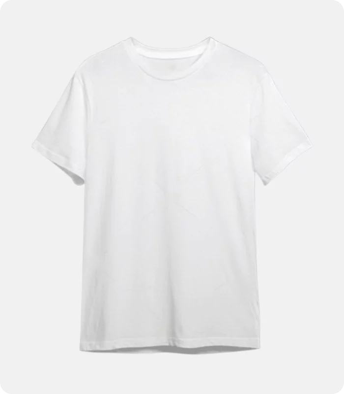 Handmade White T-Shirt For Men