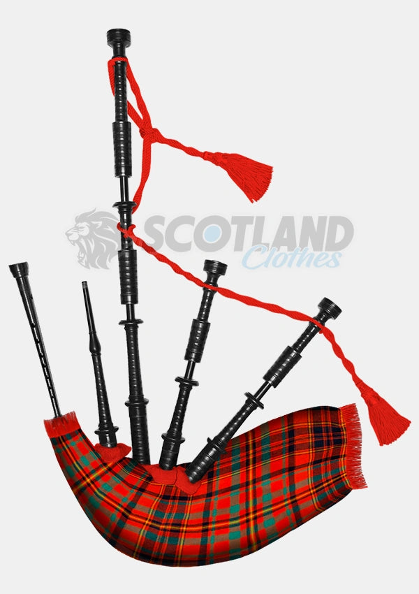 Handmade Macleod Red River Ancient Tartan Bagpipe