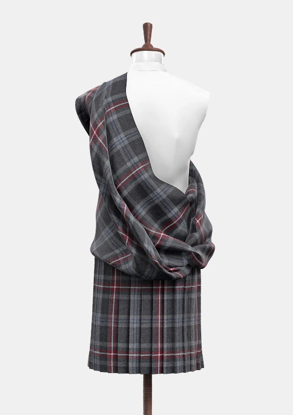 Hebridean Heather Tartan Great Kilt Back