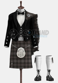 Highland Granite Tartan Prince Charlie Outfit