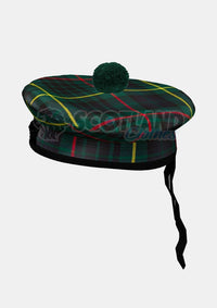 Hunting Stewart Tartan Balmoral Hat Front Side