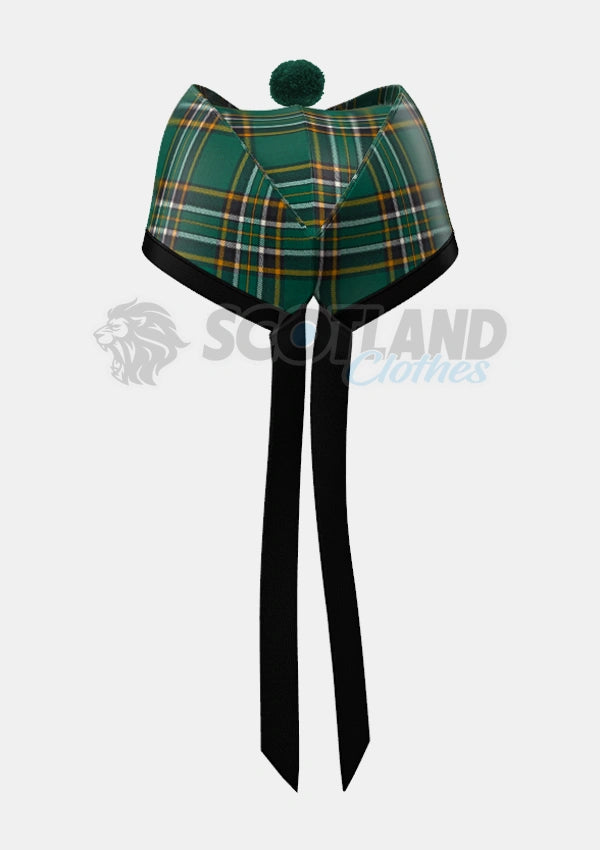 Irish Tartan Glengarry Hat Back