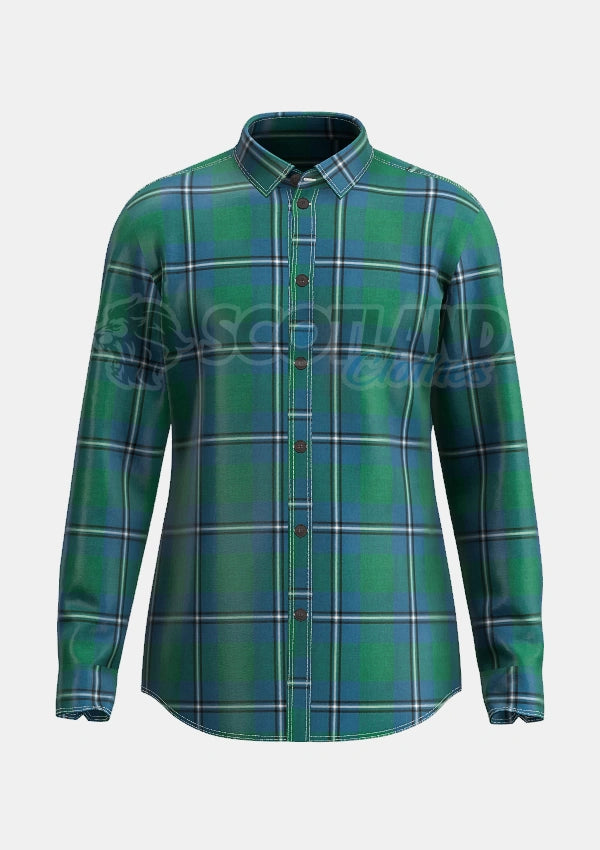 Irvine Tartan Shirt Front