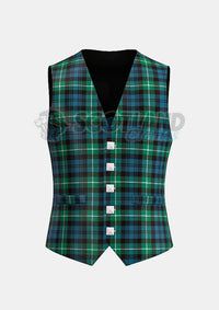 Lamont Tartan Waistcoat Front