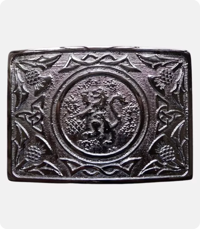 Lion Rampant Enamel Belt Buckle