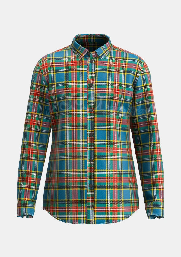 Macbeth Tartan Shirt Front