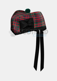 Macdonald Clan Tartan Glengarry Hat Front