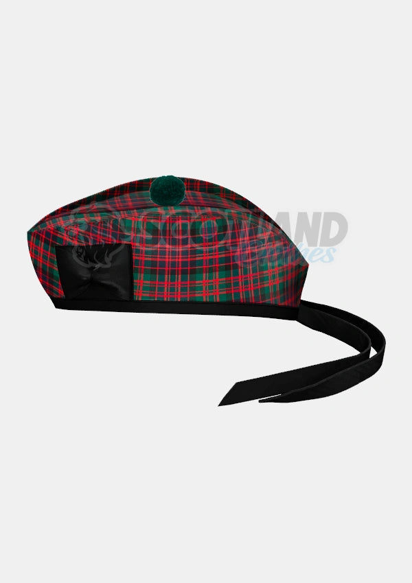 Macdonald Clan Tartan Glengarry Hat Side