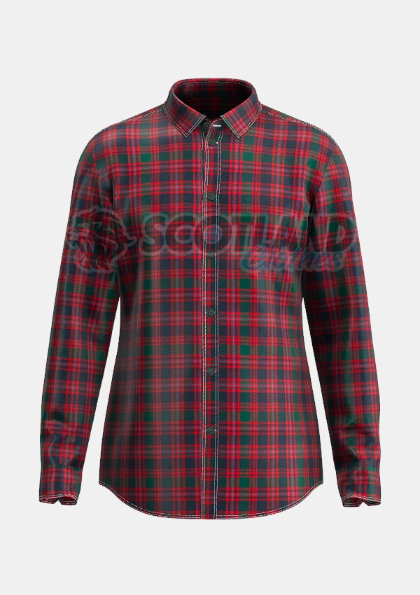 Macintyre Tartan Shirt Front