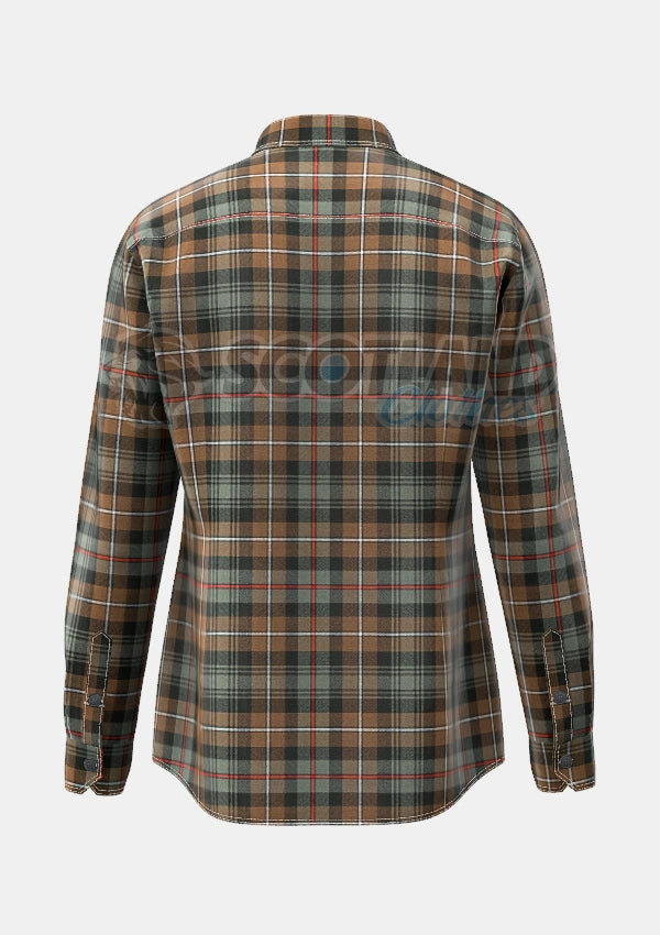 Mackenzie Weathered Tartan Shirt Back