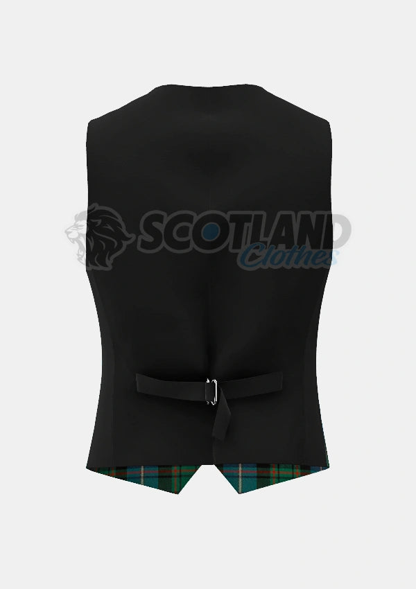 Macrae Tartan Waistcoat Back