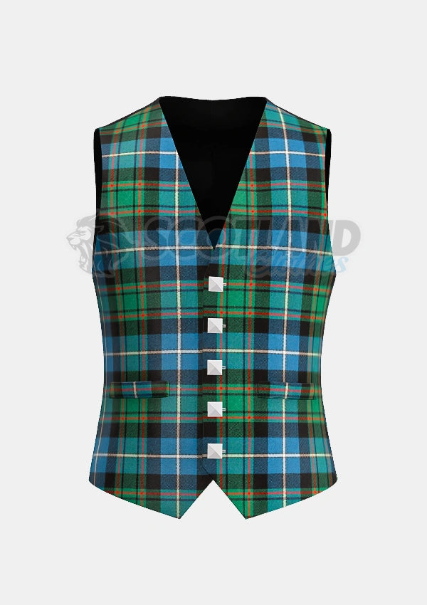 Macrae Tartan Waistcoat Front