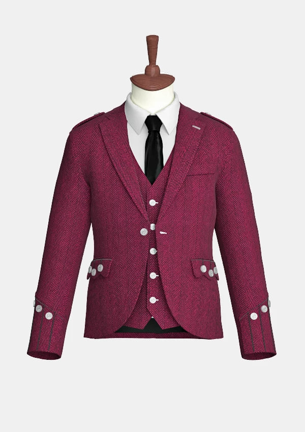 Magenata_Tweed_Argyle_Kilt_Jacket_front_image