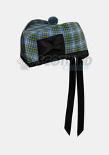 Manx Tartan Glengarry Hat Front