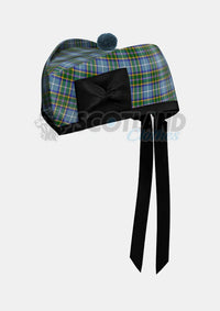 Manx Tartan Glengarry Hat Front