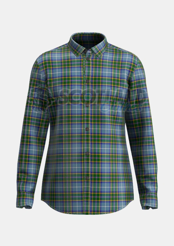 Manx Tartan Shirt Front