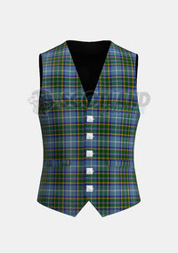 Manx Tartan Waistcoat Front