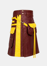 Maroon_and_Yellow_Leather_Hybrid_Utility_Kilt_Right