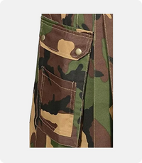 Military Camouflage Tactical Kilt Left Side