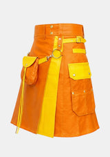 Orange_and_Yellow_Leather_Hybrid_Utility_Kilt_Left