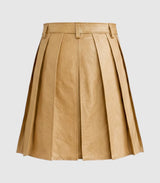 Plain Tan Leather Kilt Back
